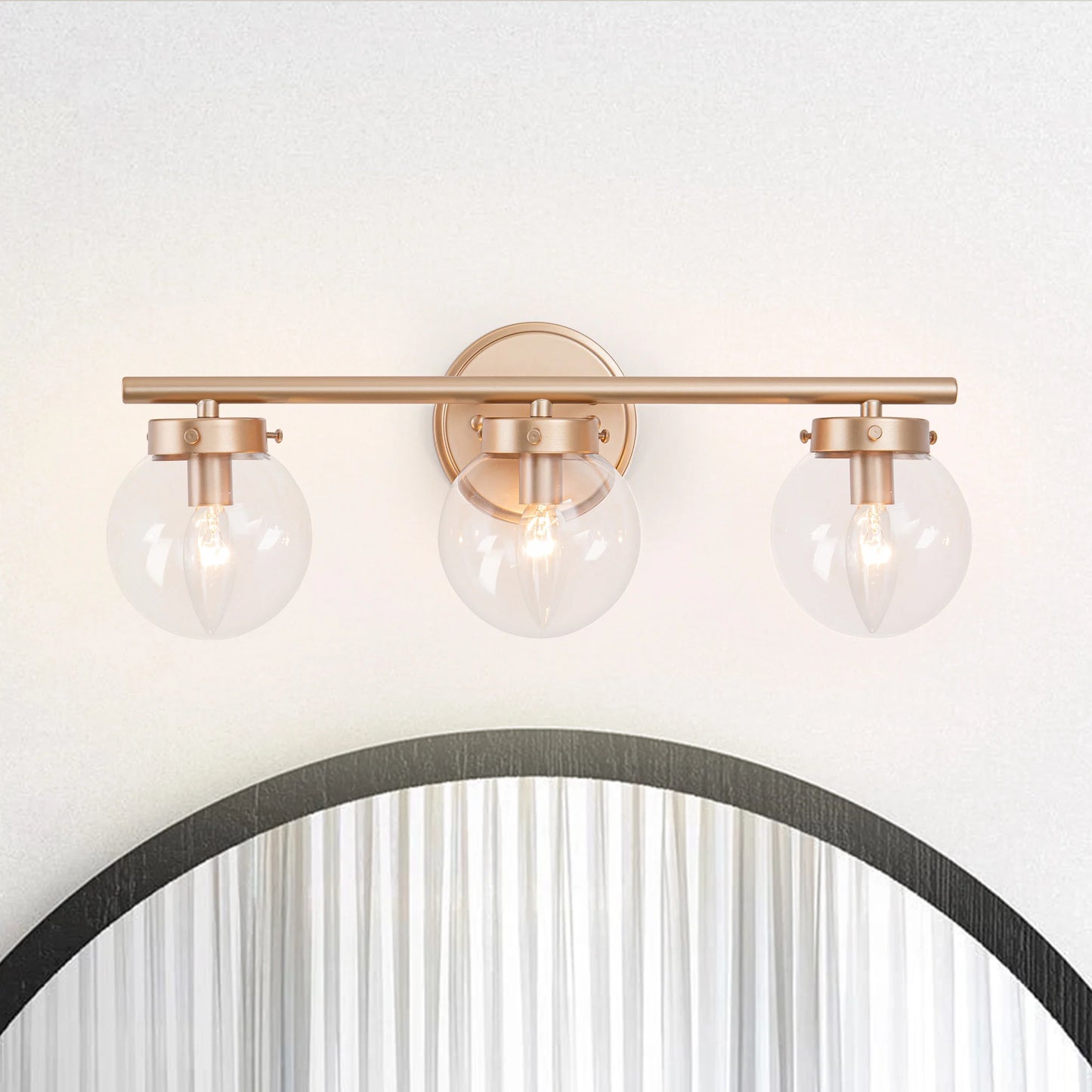 Modern Wall Sconces Brushed Gold Vanity Lights