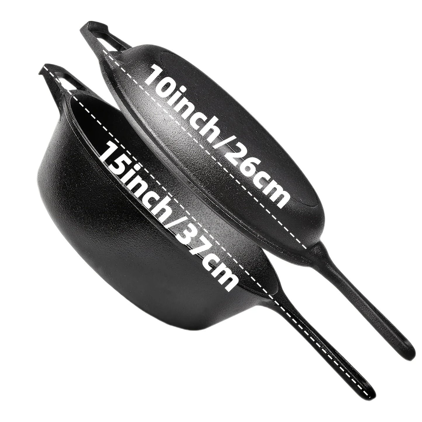 Heavy-Duty Cast Iron Skillet Set