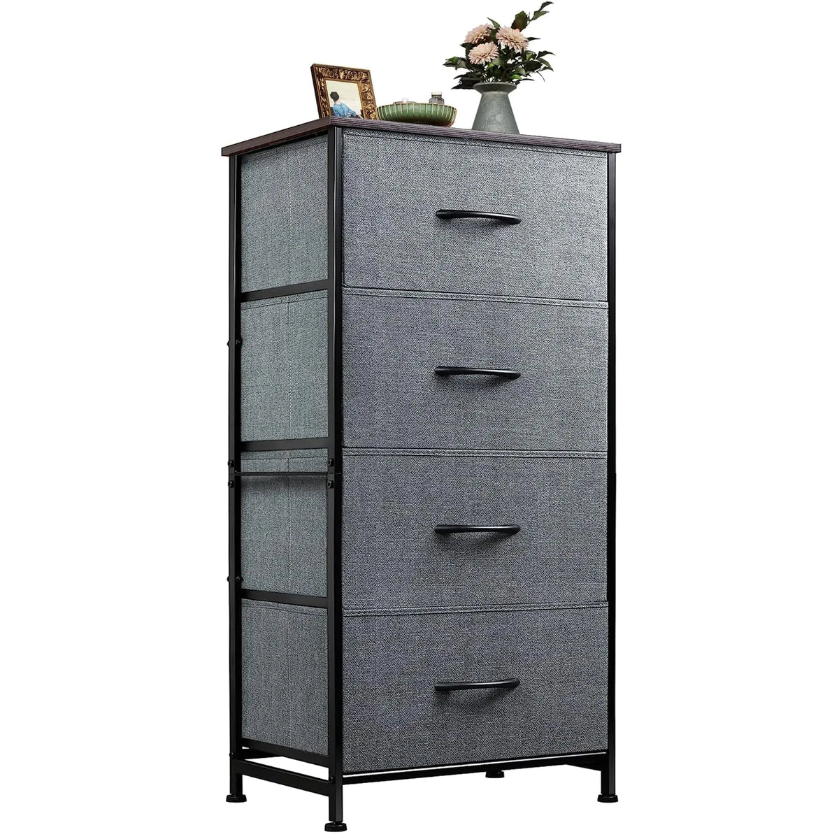 Vintage Fur Dresser with Storage Tower