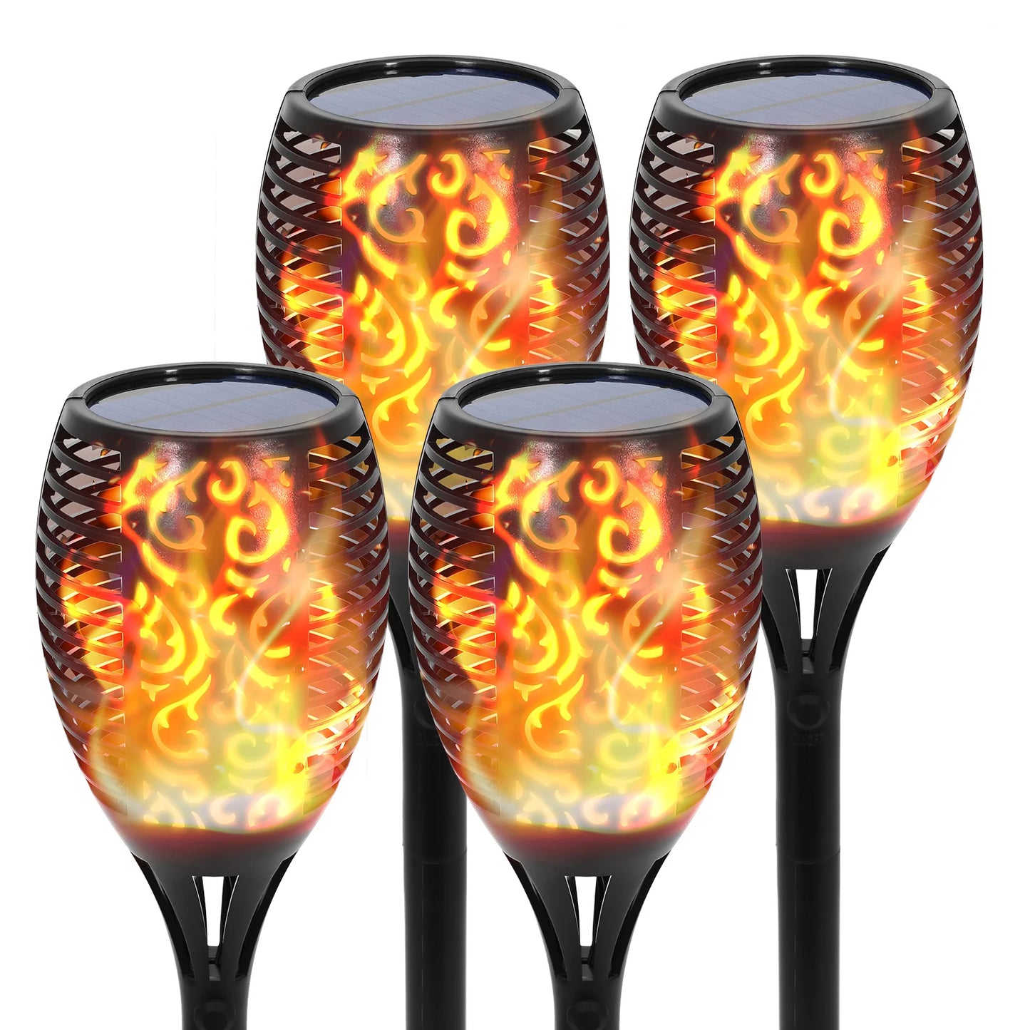 Solar Flame Torch Lights Outdoor LED - Waterproof