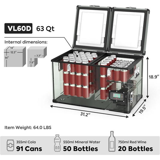 Portable Refrigerator with SECOP Compressor