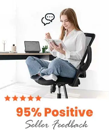 Mesh Gaming Office Chair Mid Back Lumbar Support