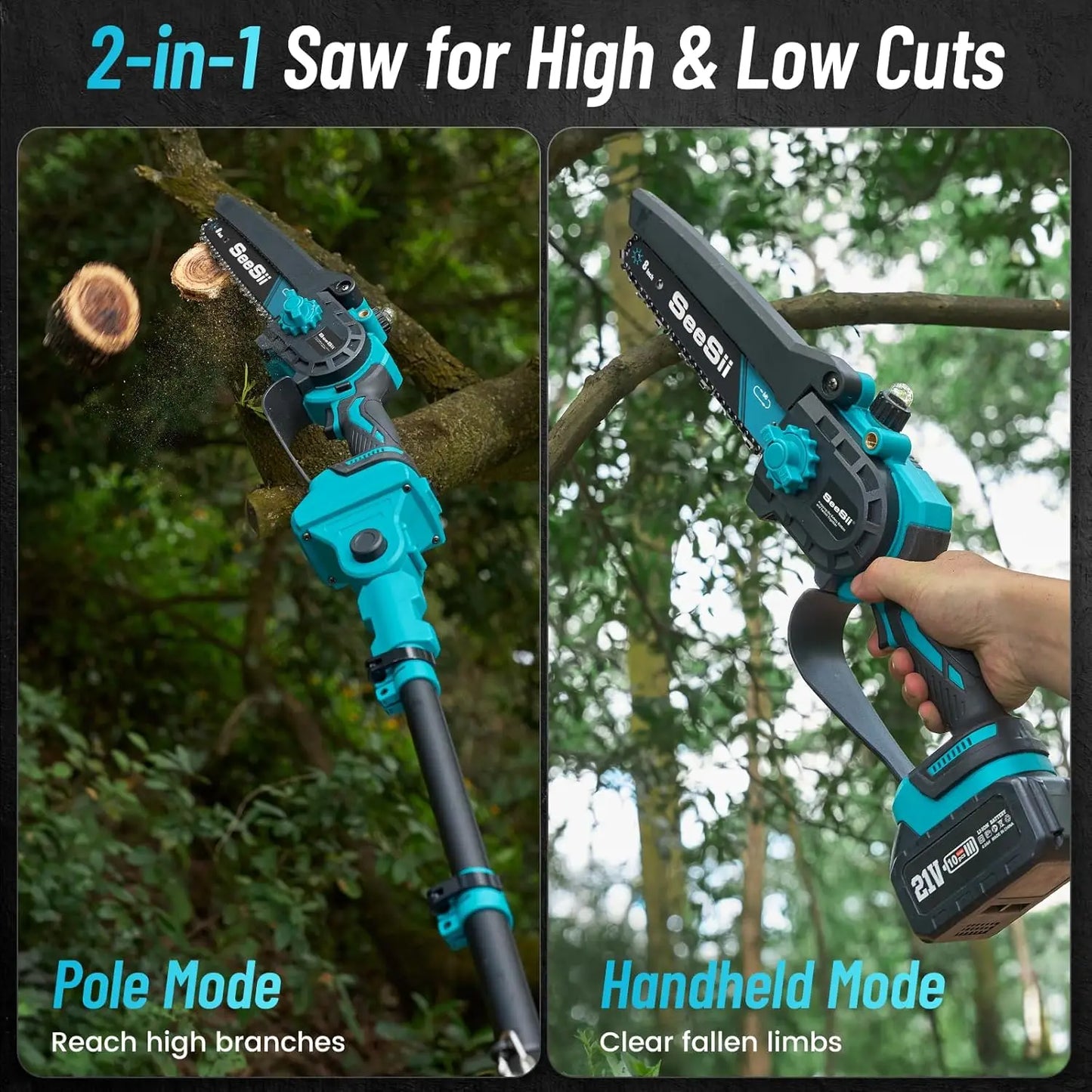 Cordless Electric Saws with Pole Tool