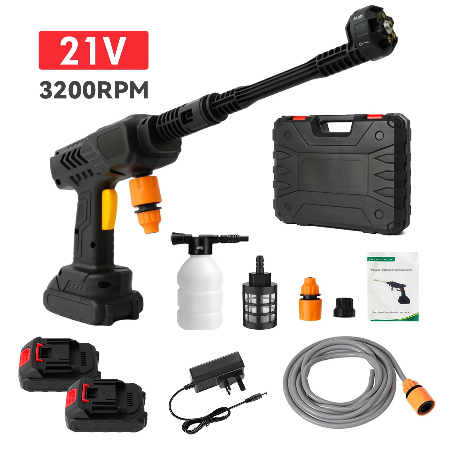 Cordless Pressure Washer Portable with Battery