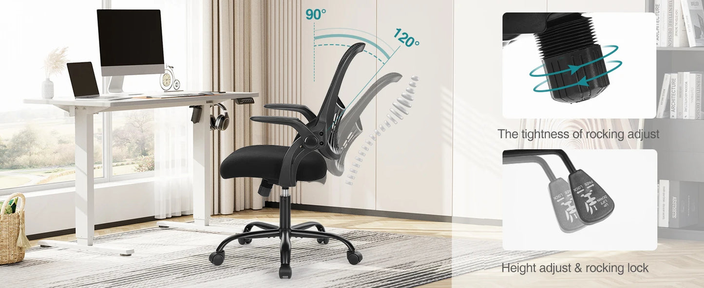 Ergonomic Mesh Backrest Office Desk Chair Adjustable Height