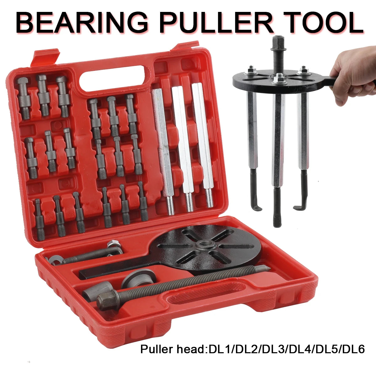 Three-jaw Puller Bearing Extractor Removal Tool Inside Outside Bearing Multi-function Puller