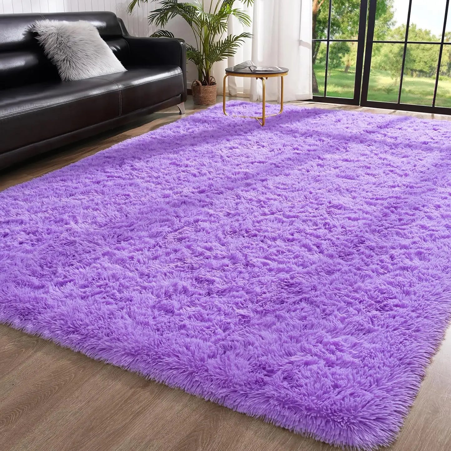 Fluffy Rugs Non Slip Rugs for Hardwood Floors and Room Decor