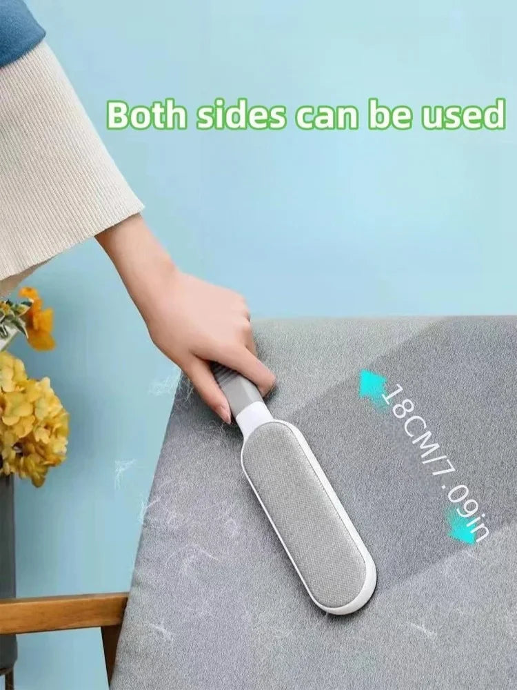 Large Gray 2-Pack Electrostatic Hair Lint Removal Brush