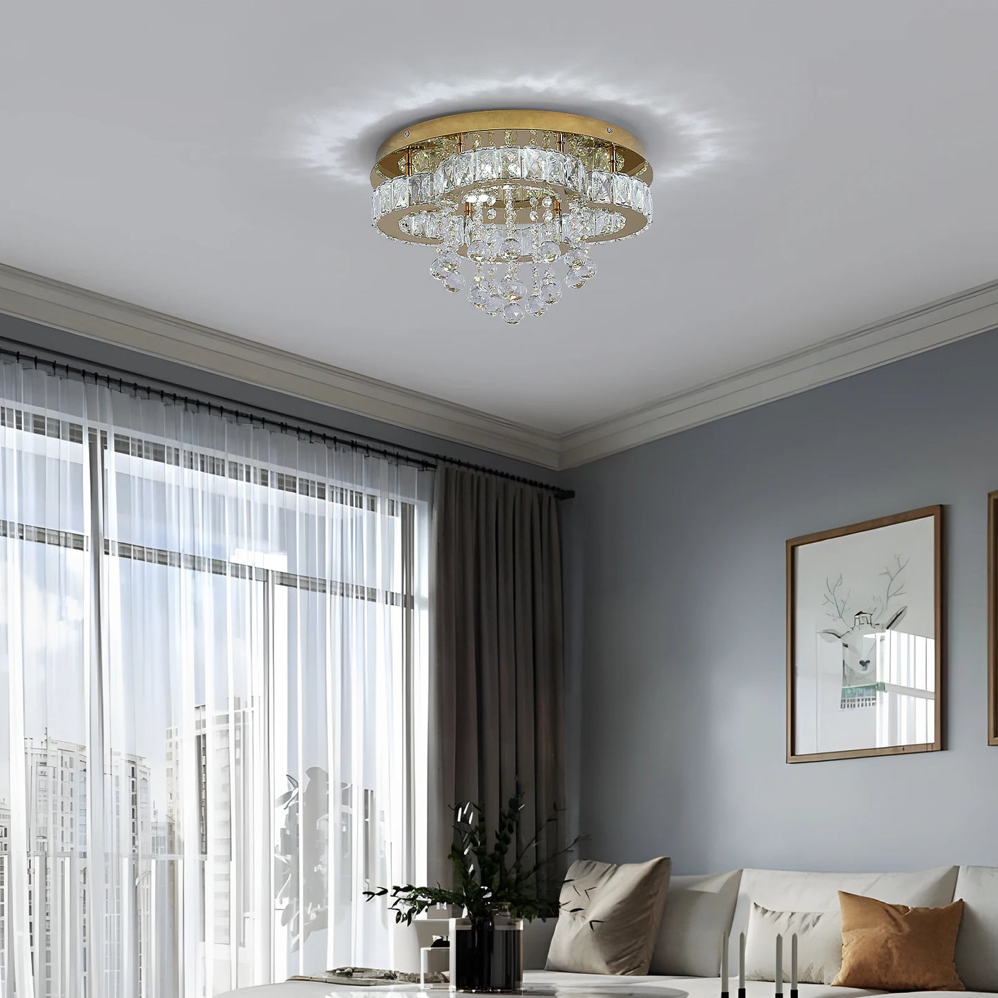 Crystal Chandelier Luxury Pendant Ceiling Lamp