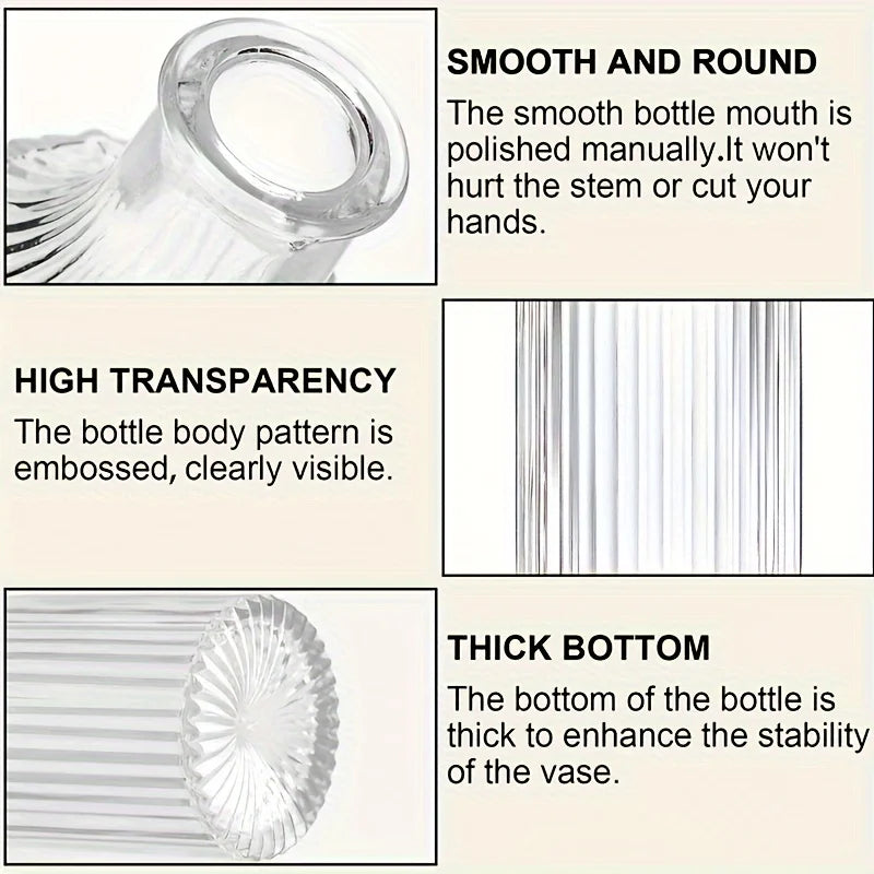 Small Cute Vintage Glass Bud Vases