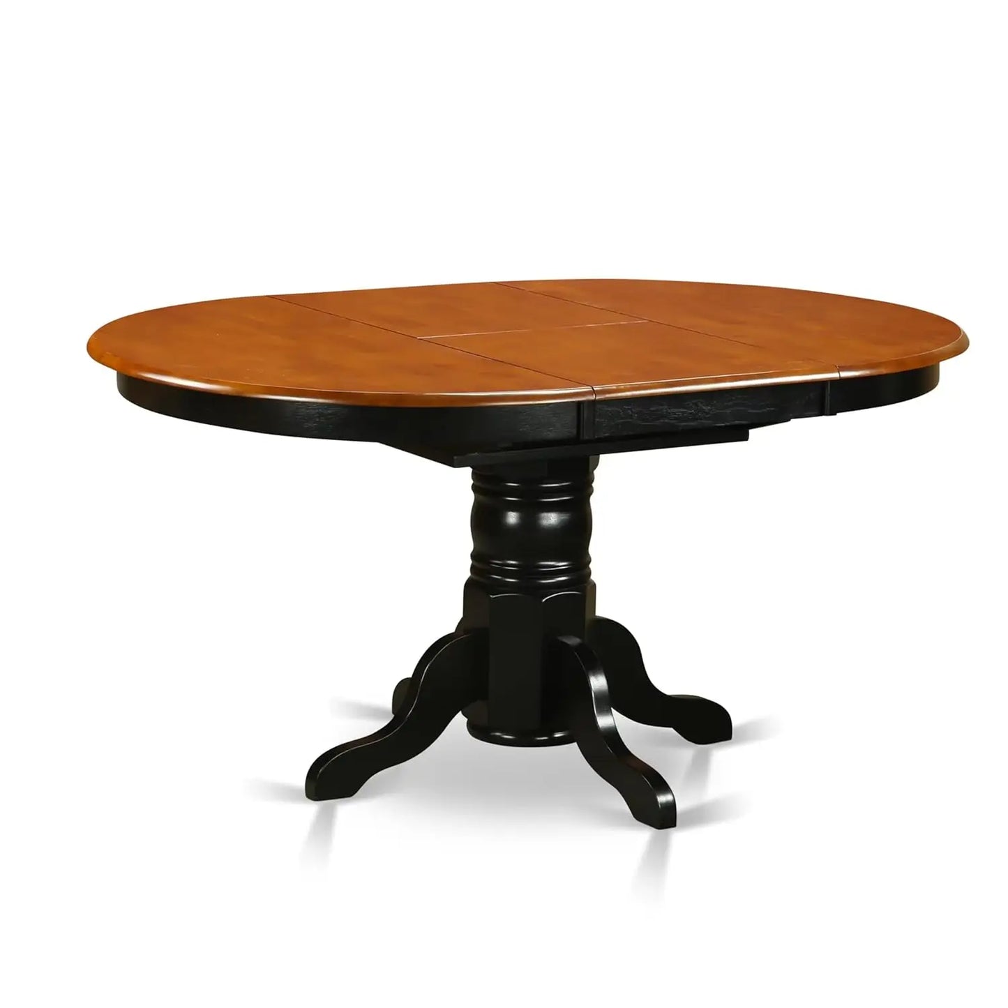 Oval Table Top with Butterfly Leaf & Pedestal Base