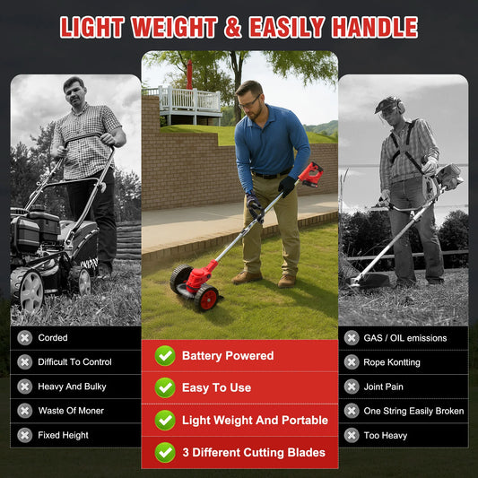 3-in-1 Cordless Grass Trimmer