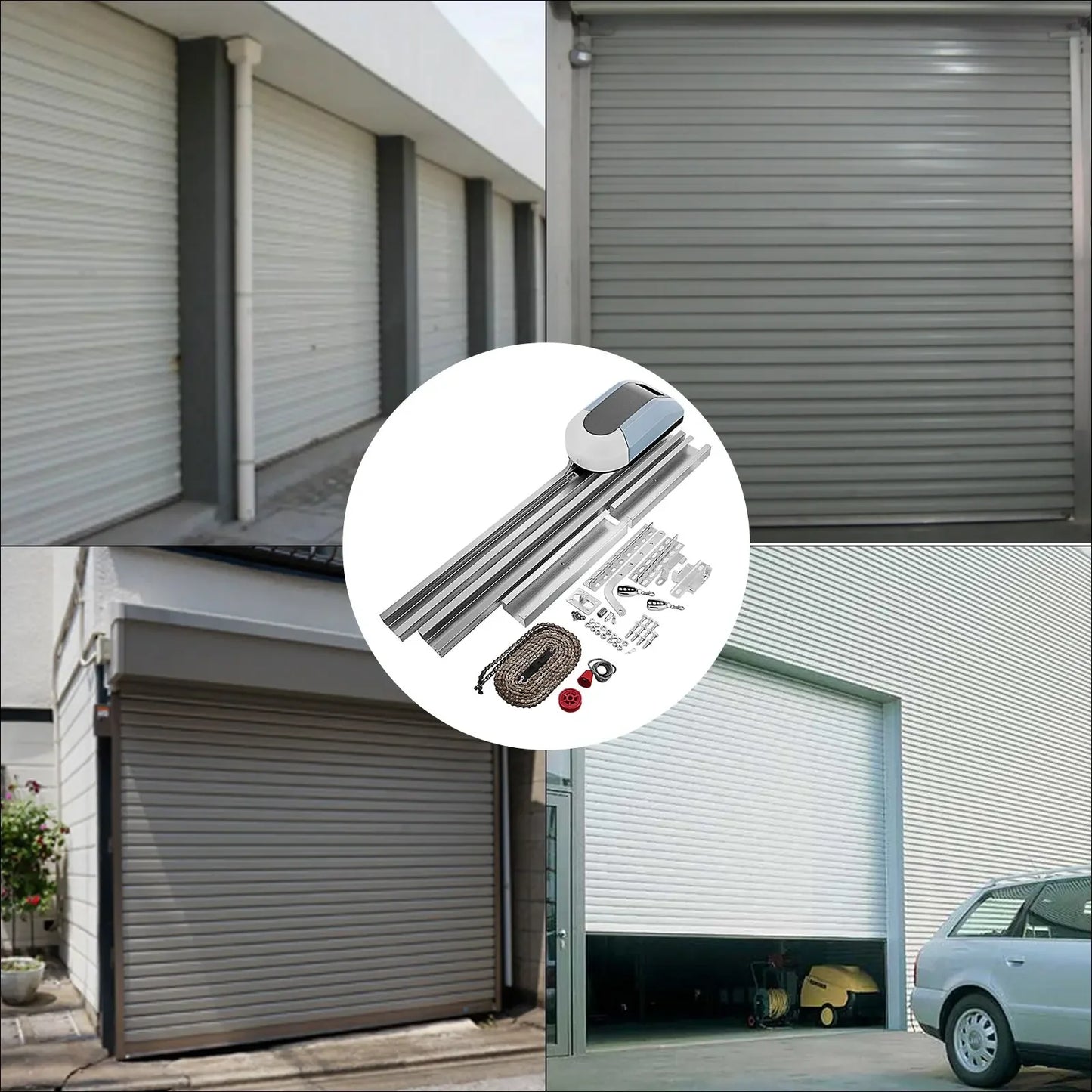 Quiet Lift Chain Drive Garage Door Opener with Extremely Quiet AC Motor and Remote Control