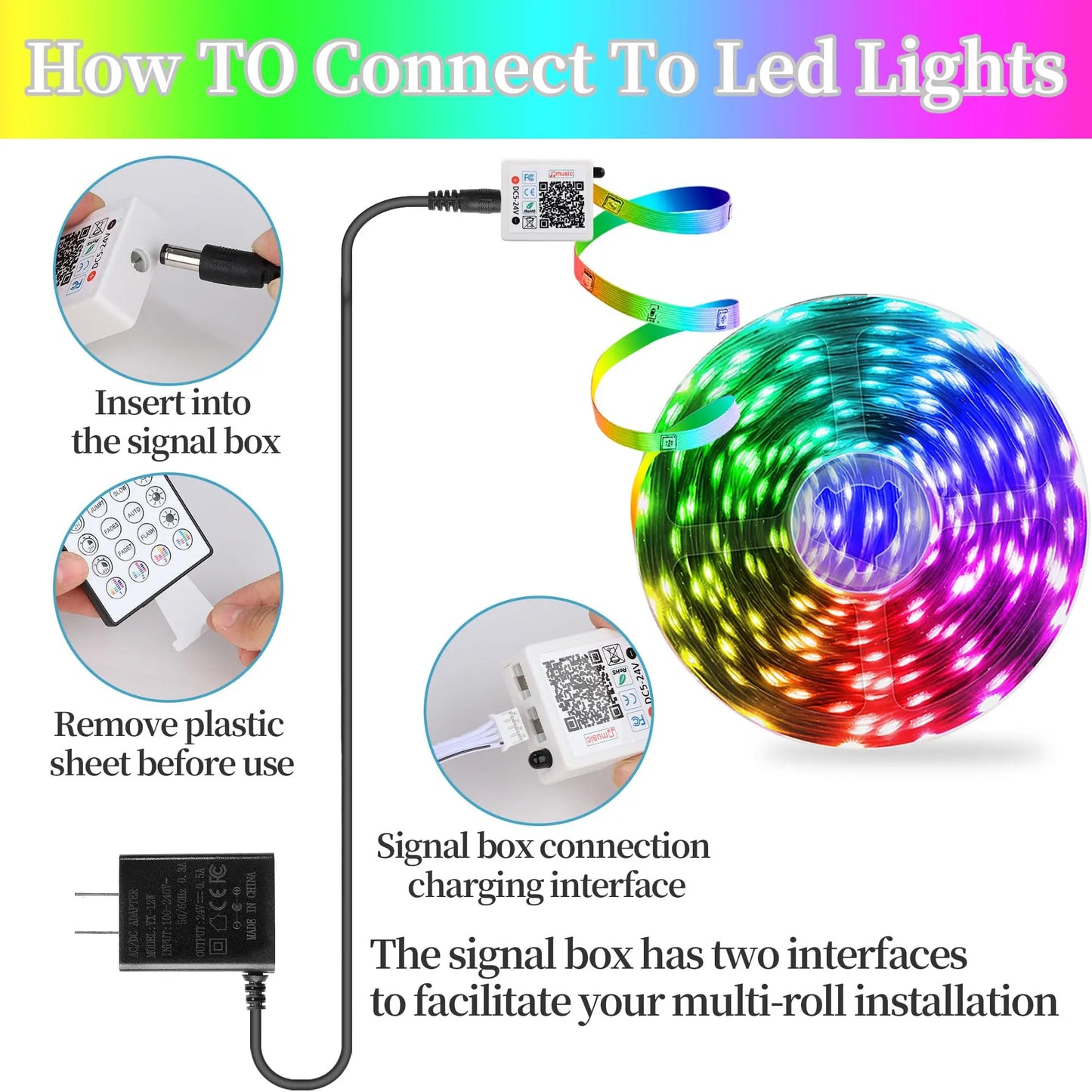 LED Strip Lights - Color-Changing