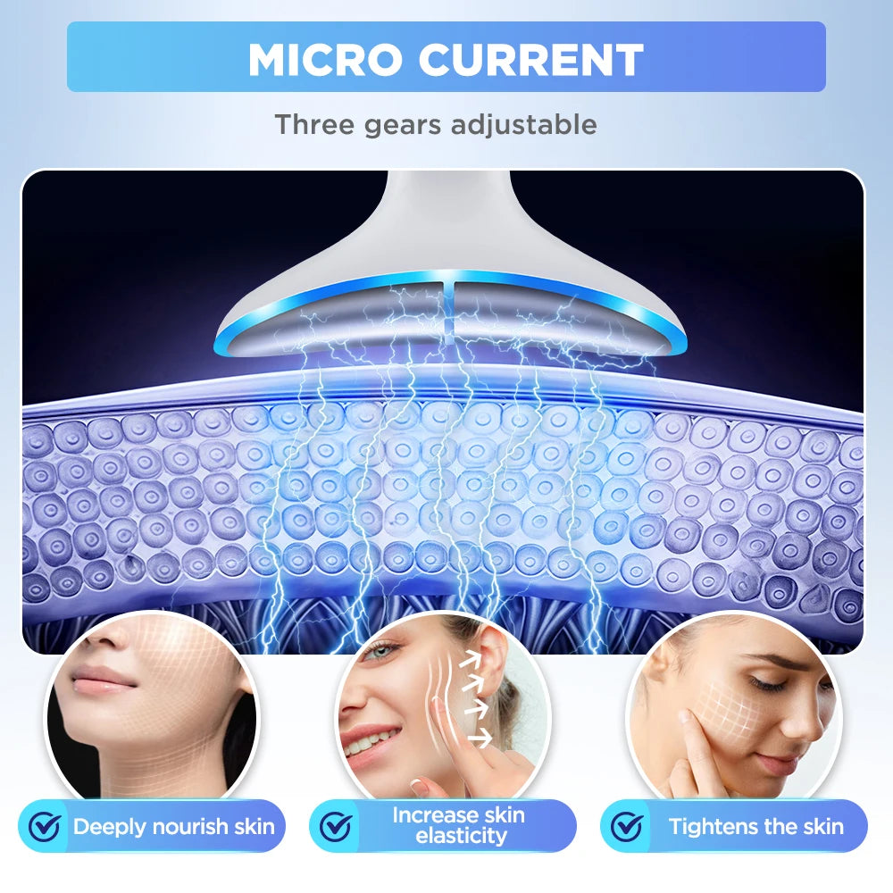 3 Massage Modes Micro-current Neck Beauty Device Face Lifting