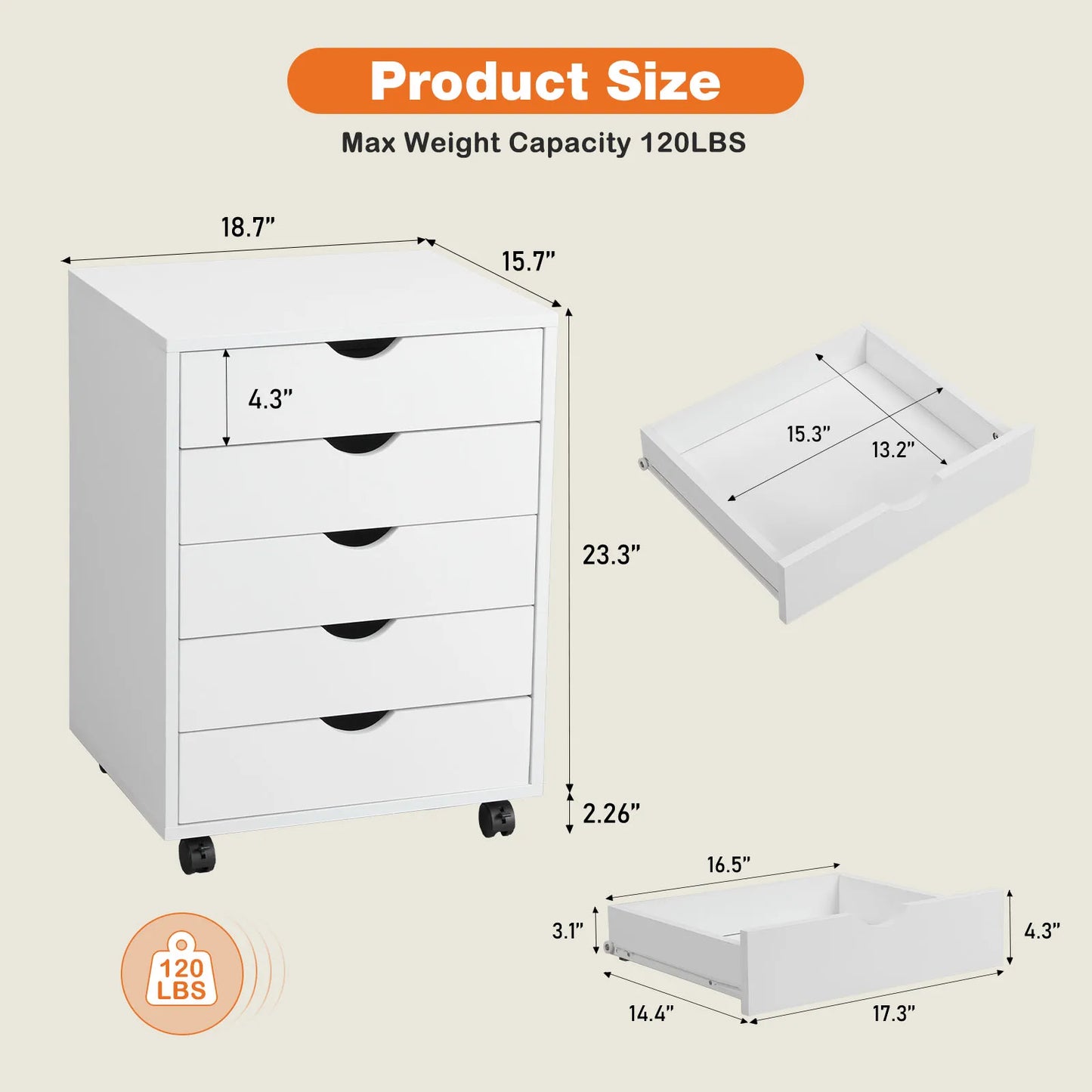 Nightstand Cabinet Bedside Table Rotating Wheel