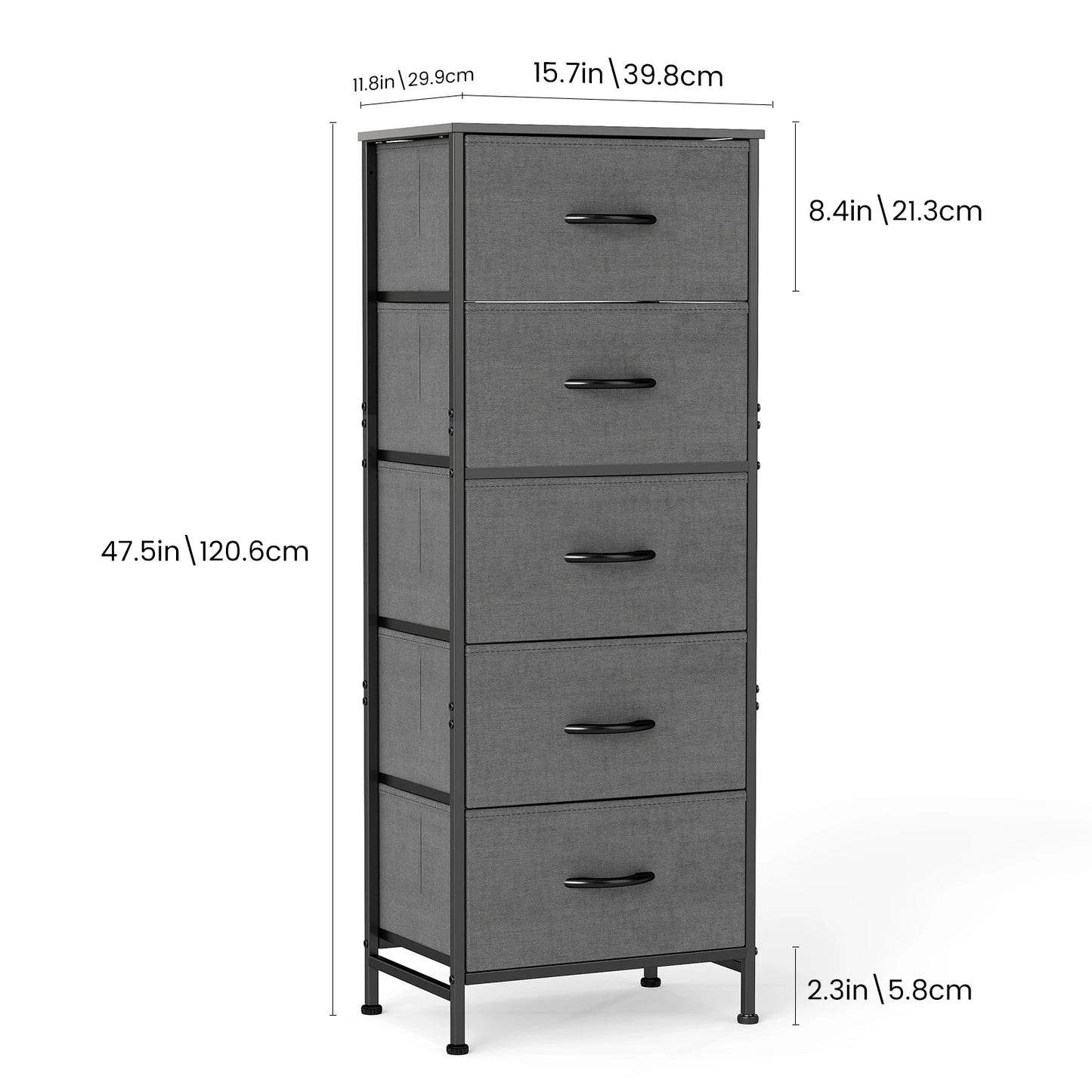 Nightstand Wardrobe Steel Frame Closet
