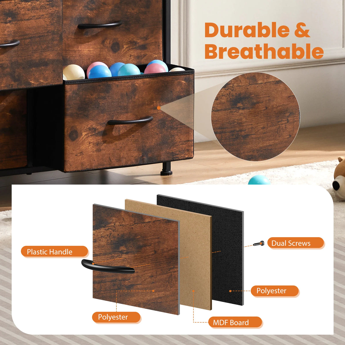 Bedside Table with Wardrobe