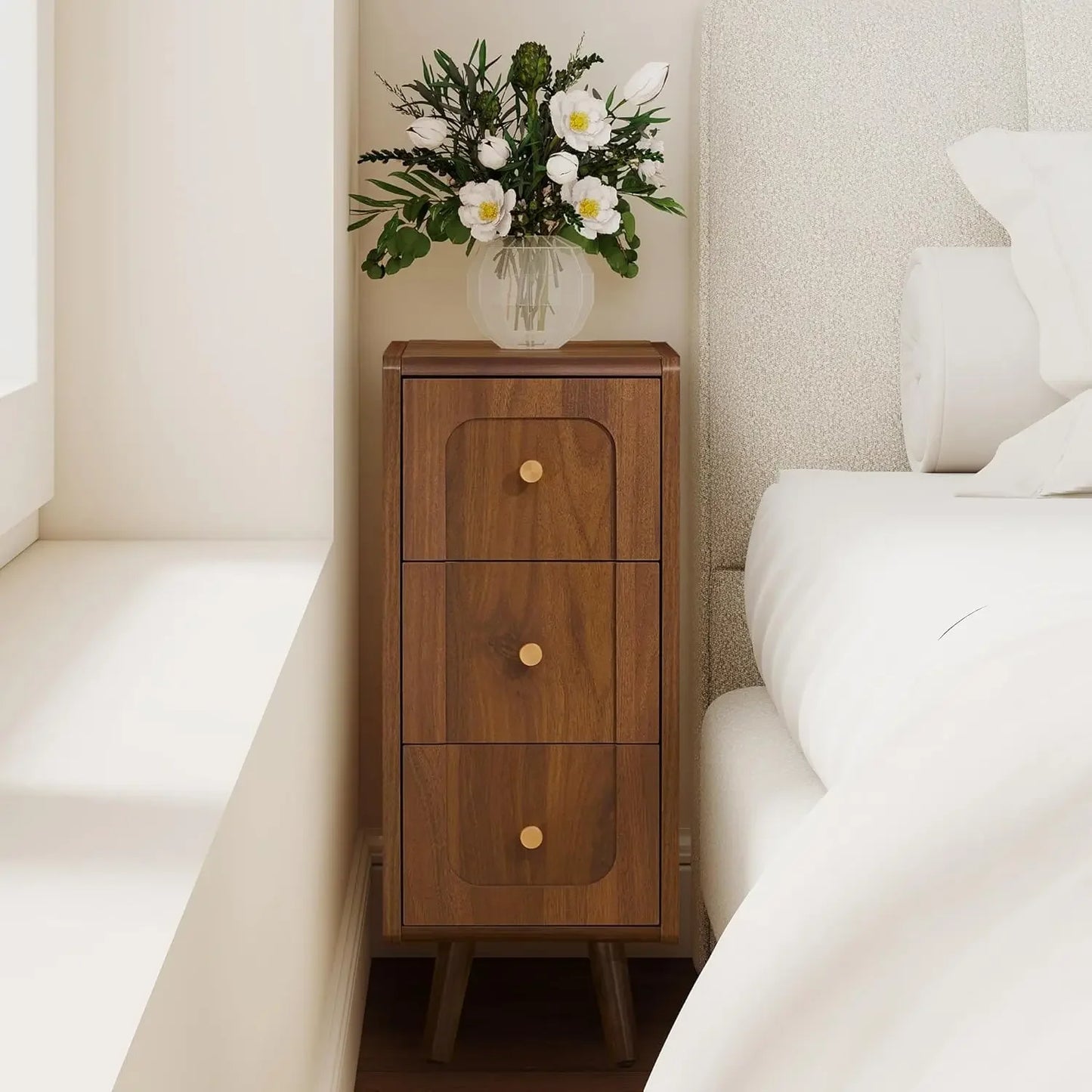 Nightstands with Drawers and Storage