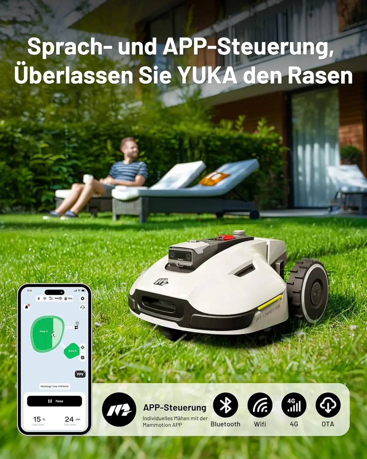 Robot Lawn Mower - 3D Vision & RTK Technology Fusion Mapping System