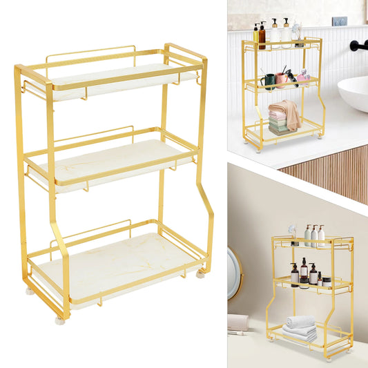 Bathroom Gold Bathroom Vanity Counter Organizer