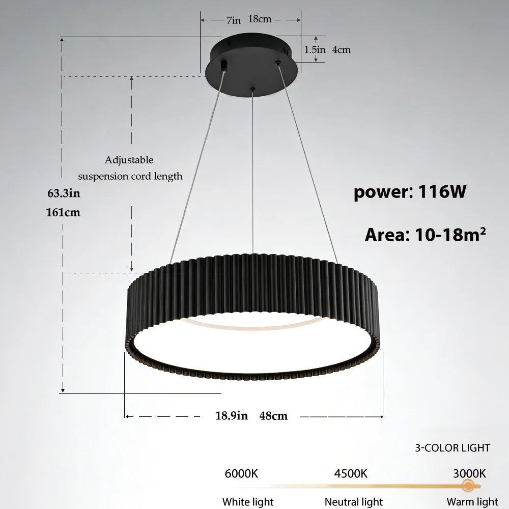 Scandinavian Ceiling Chandelier Light Fixture