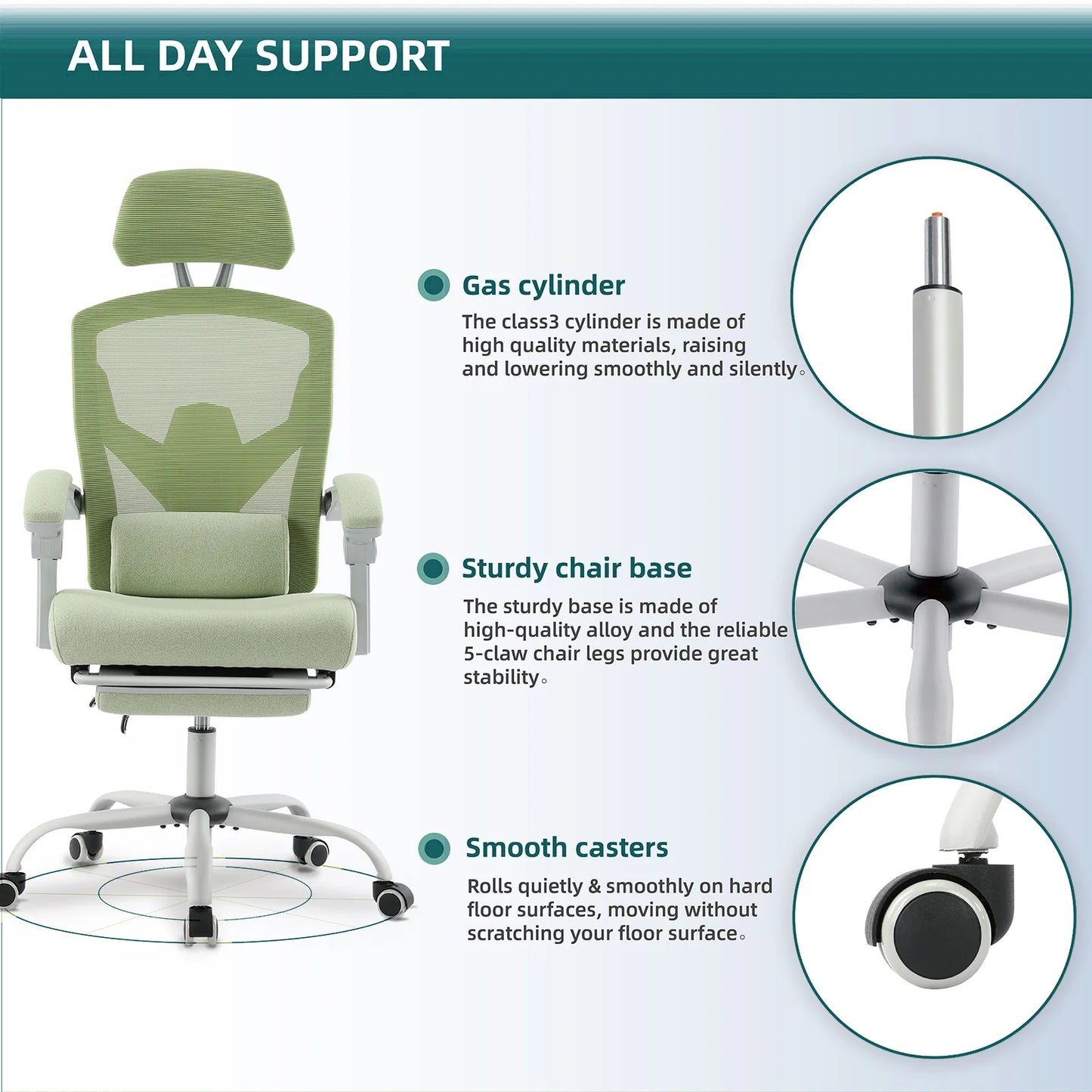 Reclining High Back Rocking Gaming Computer Desk Chair