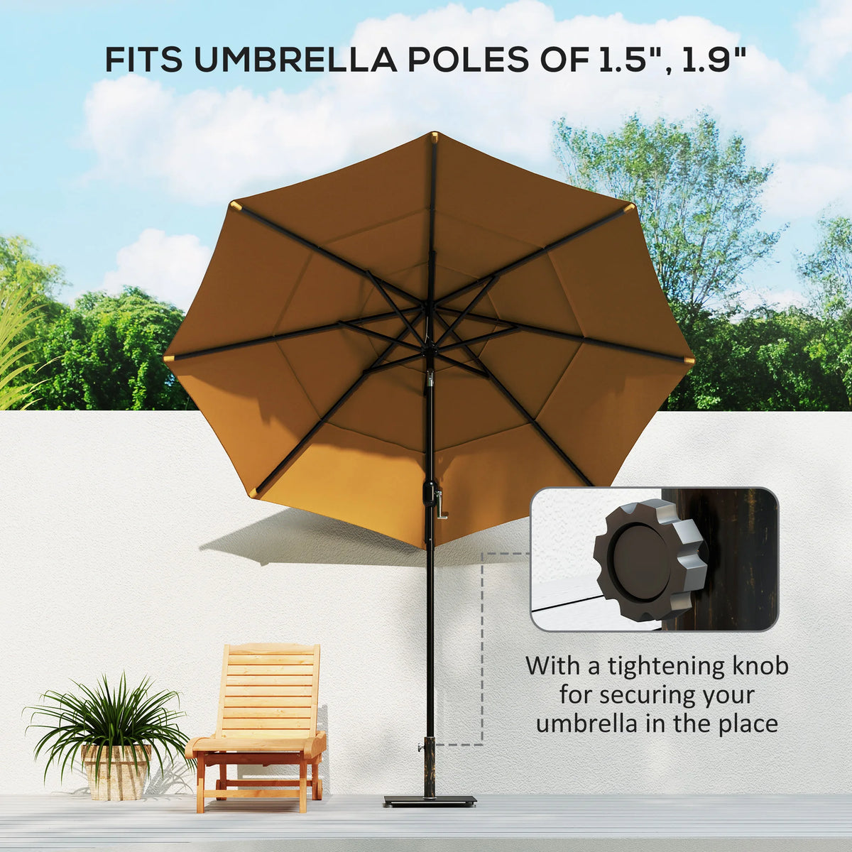 Square Patio Umbrella Base