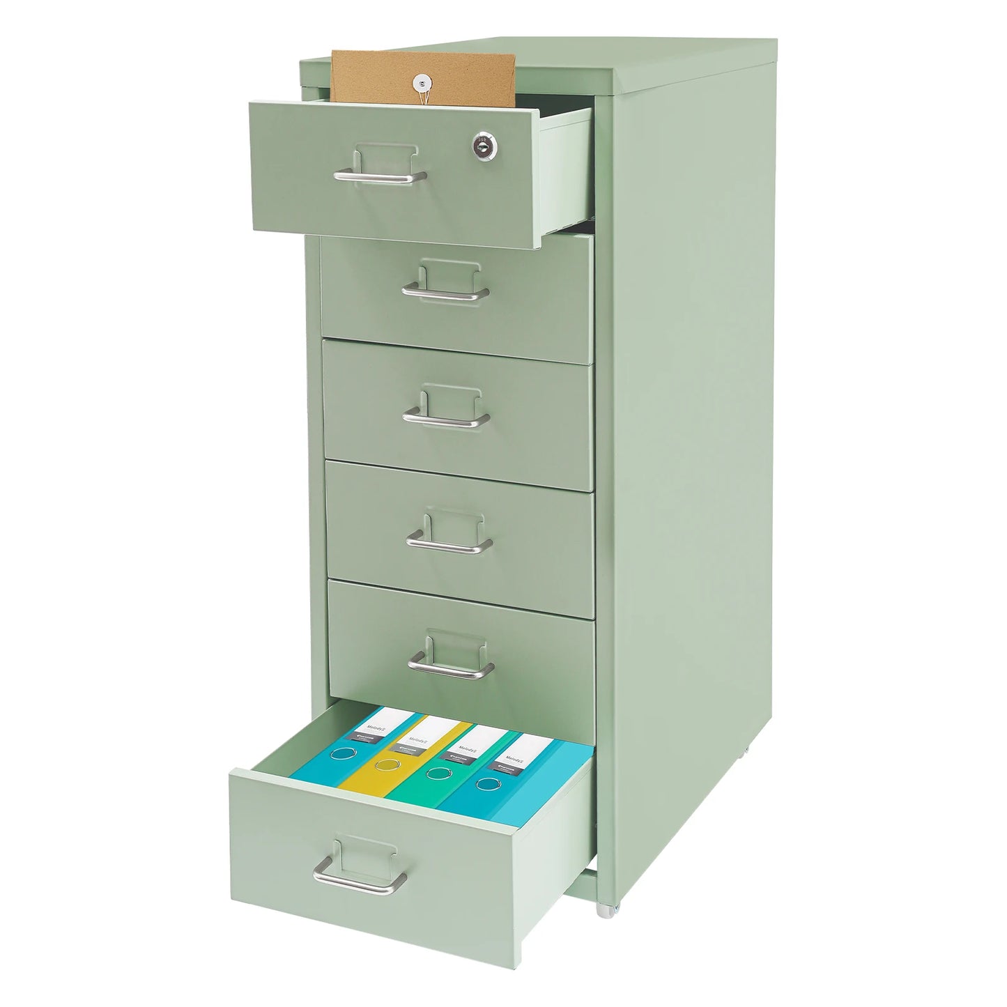 Lockable Rolling Metal File Cabinet