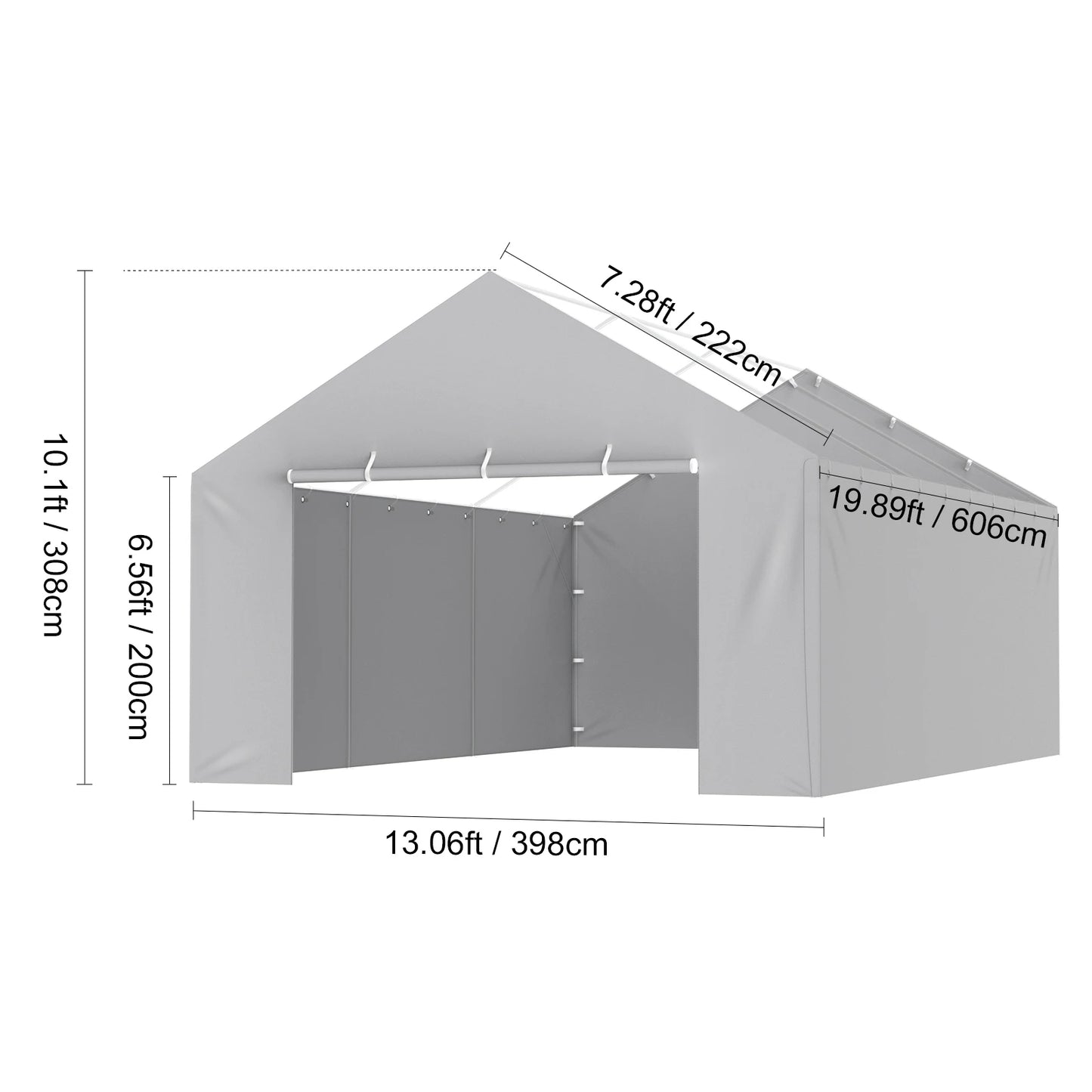 Heavy-Duty Carport Replacement Canopy Cover