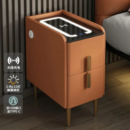 Modern Bedside Table Smart Dresser Created Luxury Vanity Desk