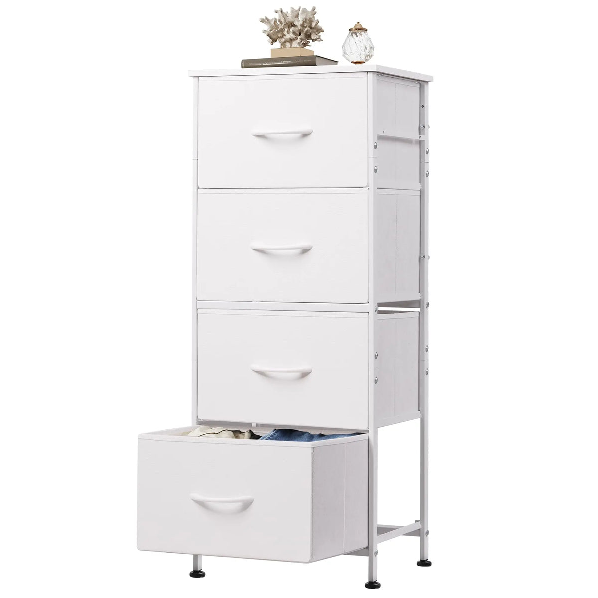 Vintage Fur Dresser with Storage Tower