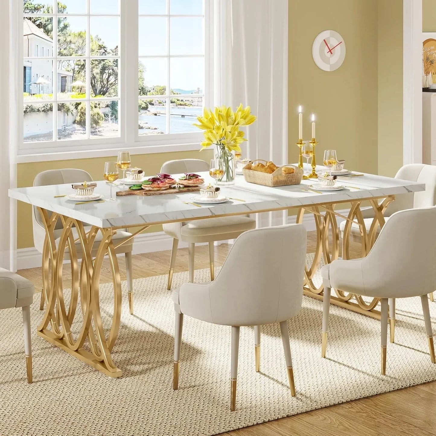 Modern and Unique Rectangular Dinner Table