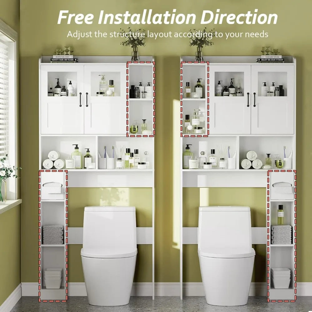 Over Toilet Cabinet - Adjustable Restroom Organizer