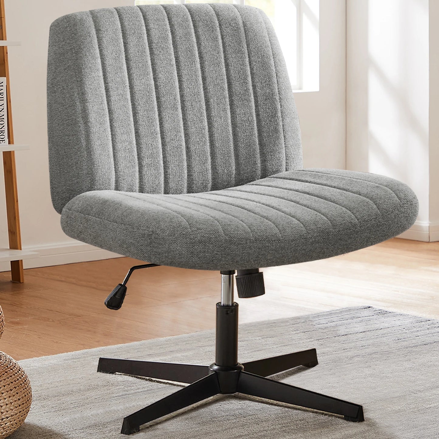 Cross Legged Rocking Chair Armless Wide