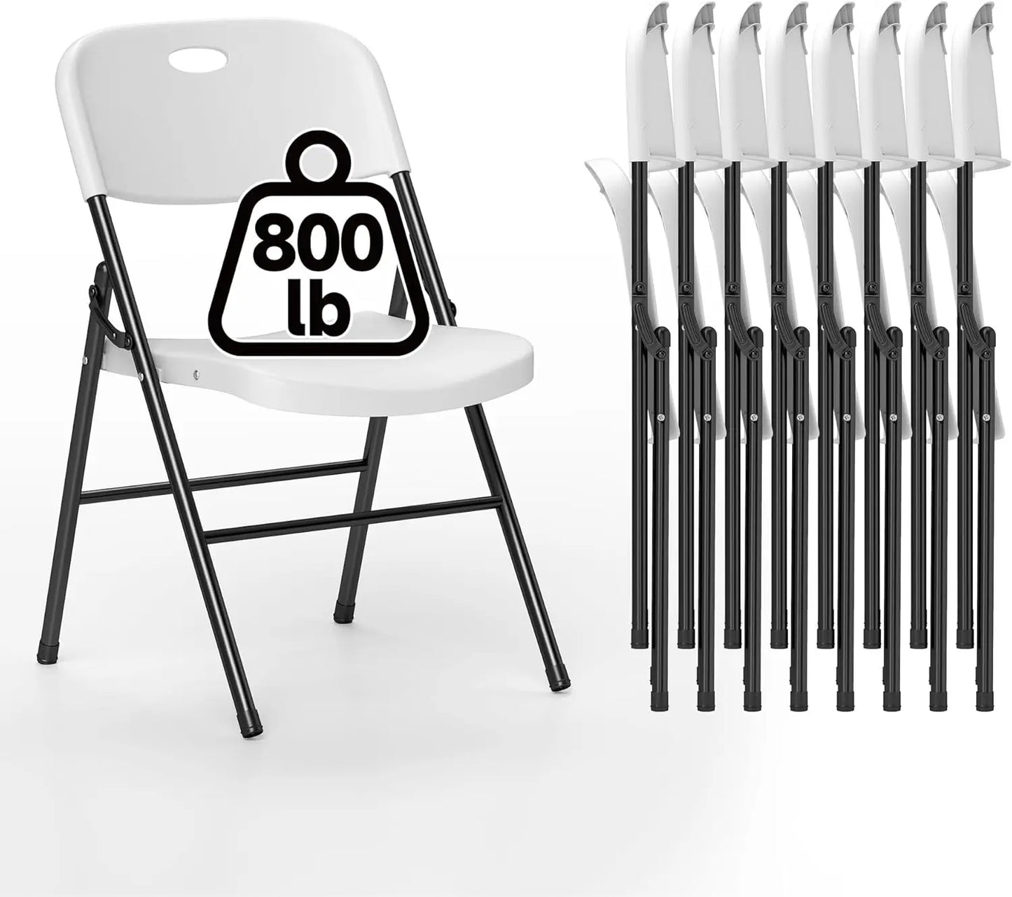 Heavy Duty Portable Plastic Folding Chair