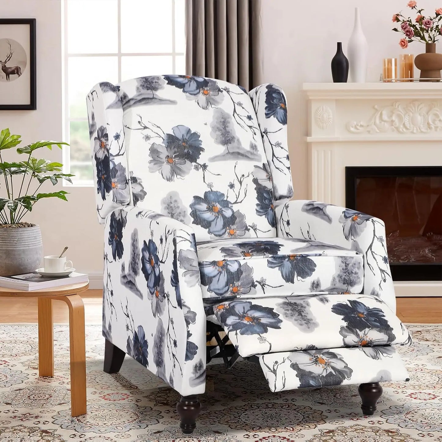 Massage Heat Wingback Recliner