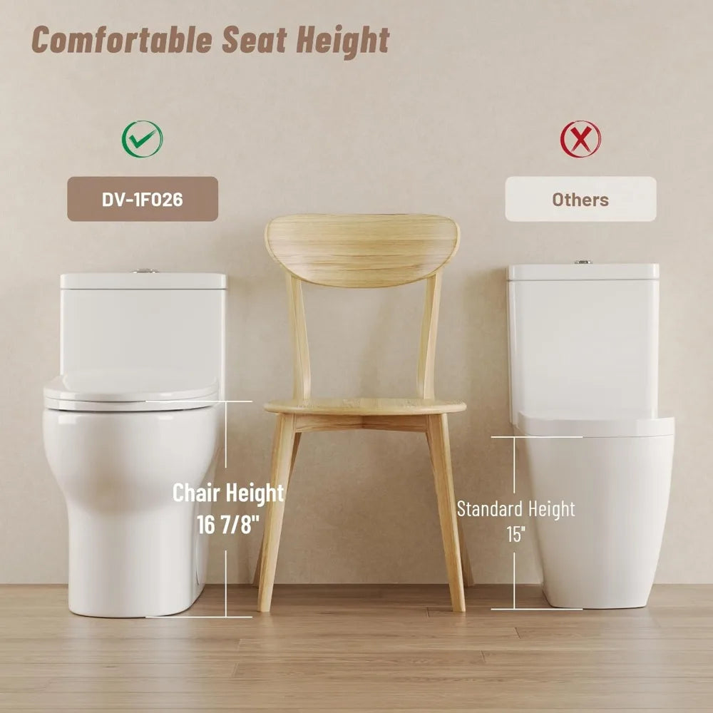 Dual Flush Toilet with Standard Height
