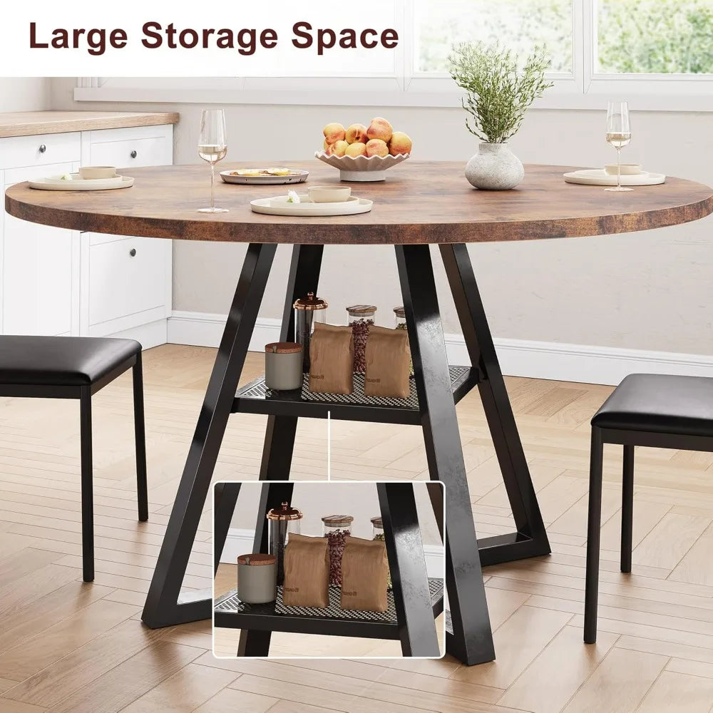 Dining Room Circle Dinner Pedestal Table