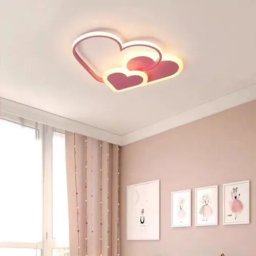 Heart-Shaped LED Ceiling Lamp with Remote Control