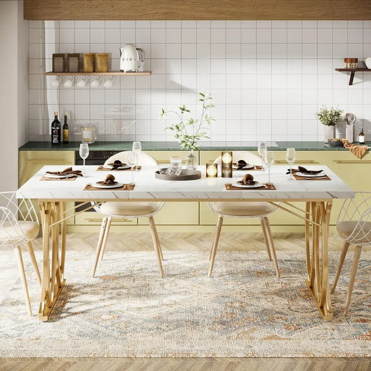 Modern Unique Rectangular Dinner Table
