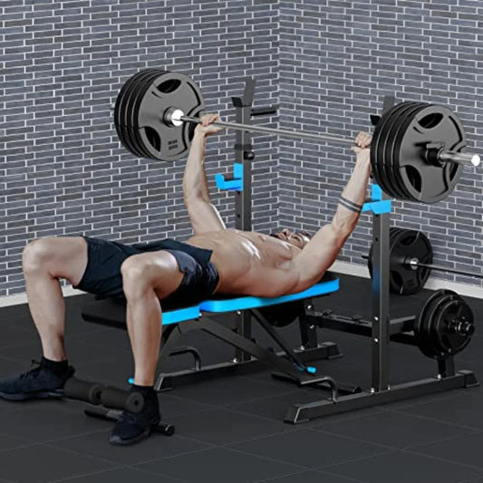 Adjustable Weight Bench with Squat Rack