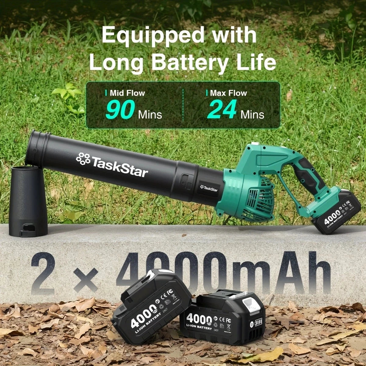 Electric Leaf Blower with Battery Powered