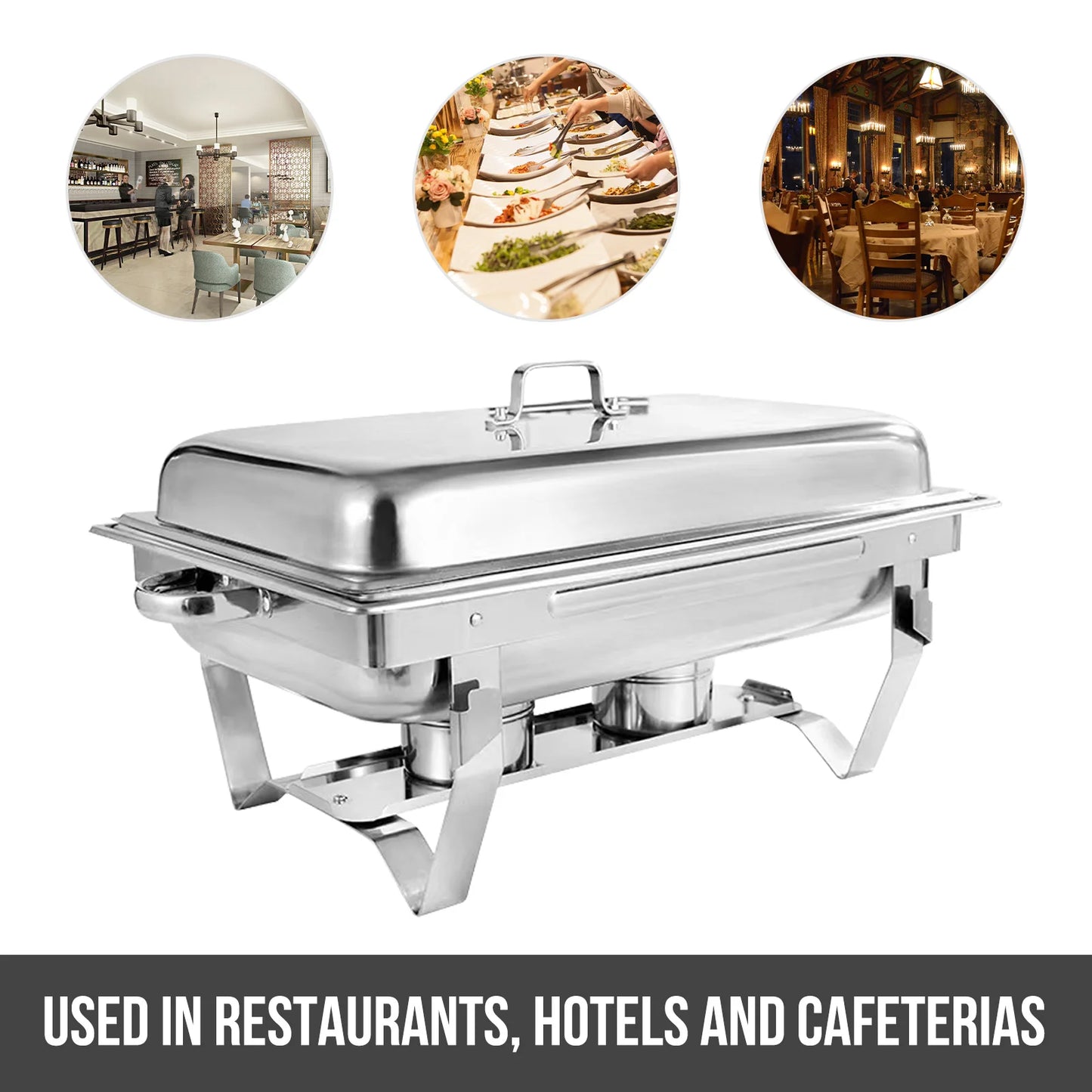 Chafing Dish  Electric Stainless Steel Full Size Buffet Set