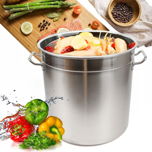 Large Capacity Multipurpose Thickened Stainless Steel Cooking Pot