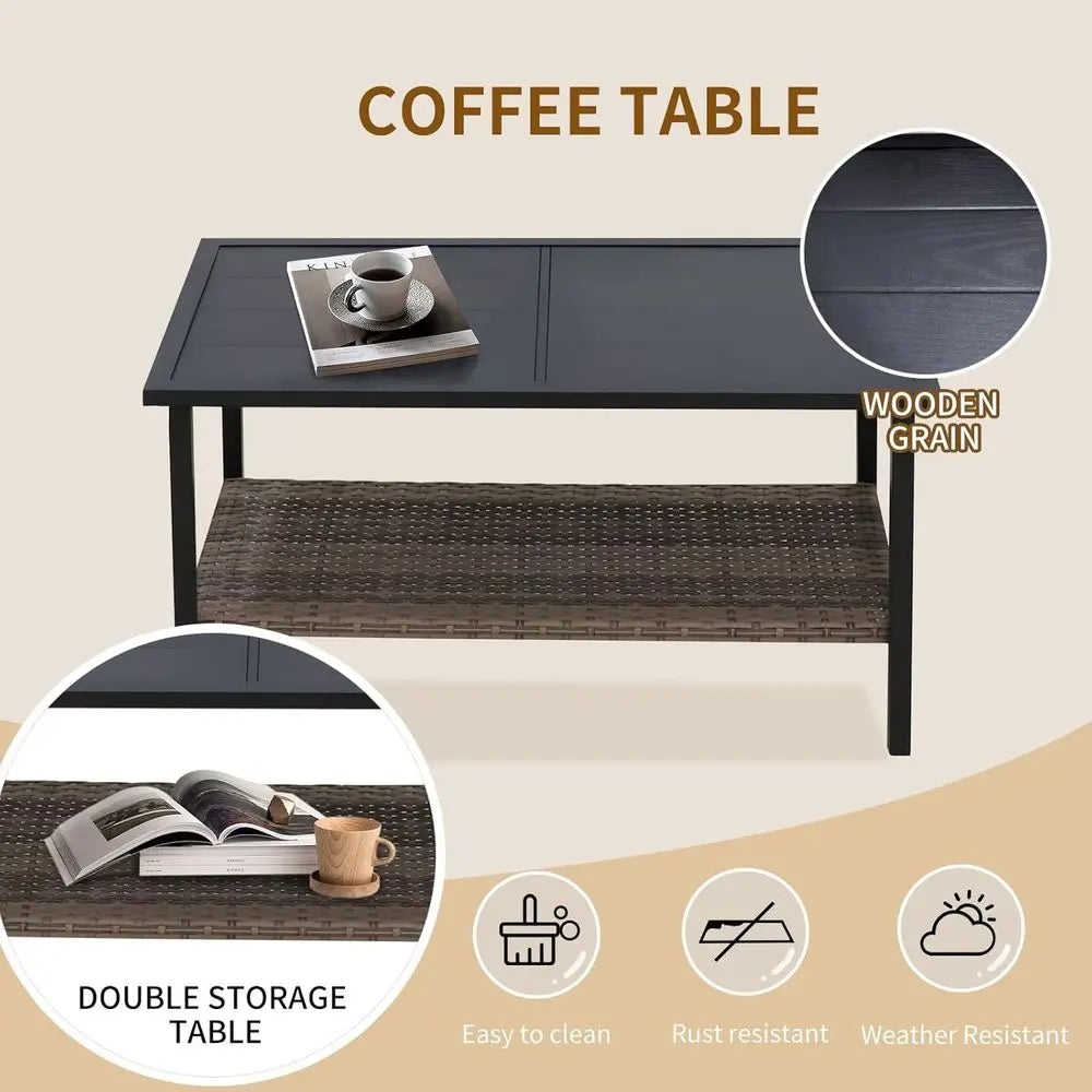 Rattan Patio Furniture Set