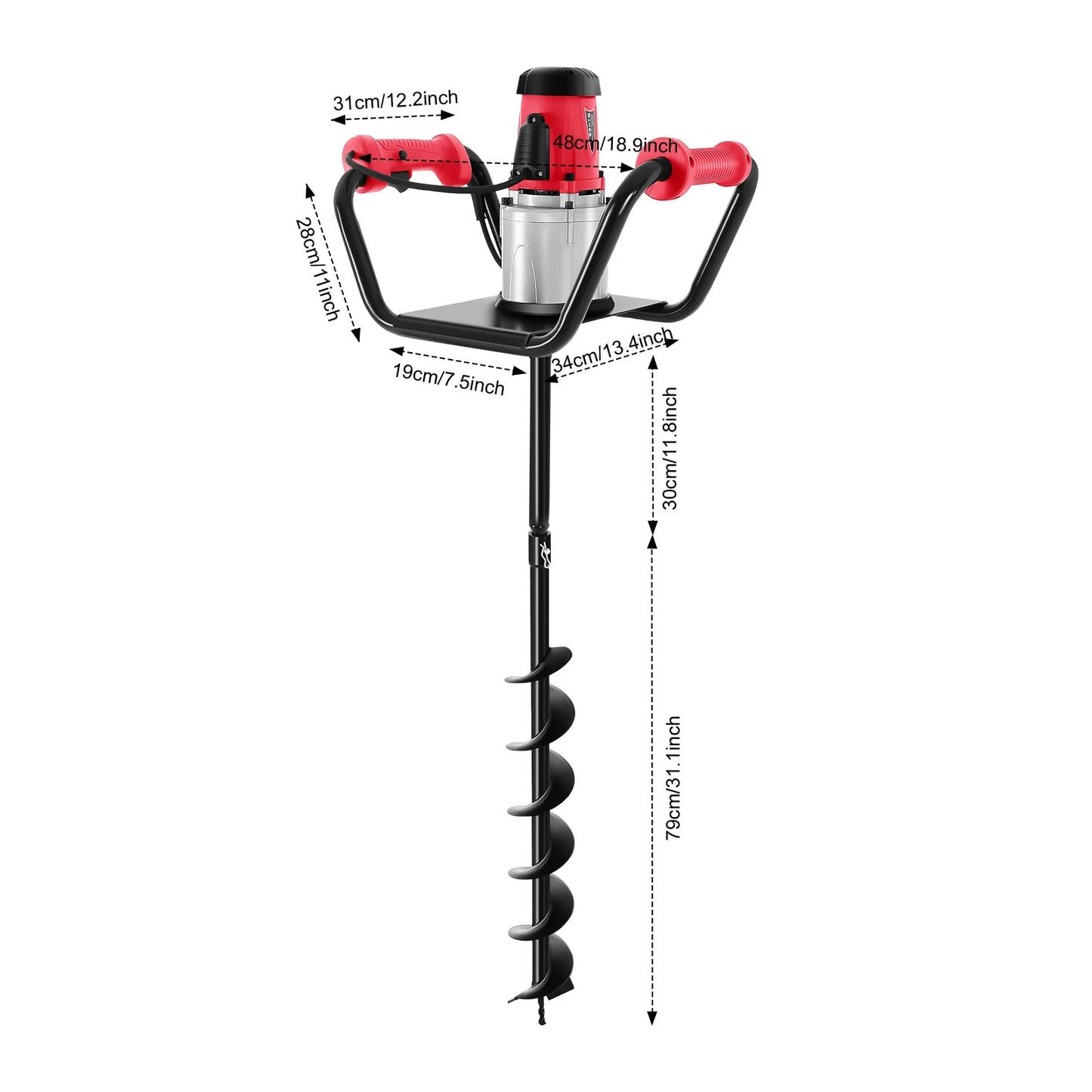 Electric Post Hole Digger with Drill Earth Auger