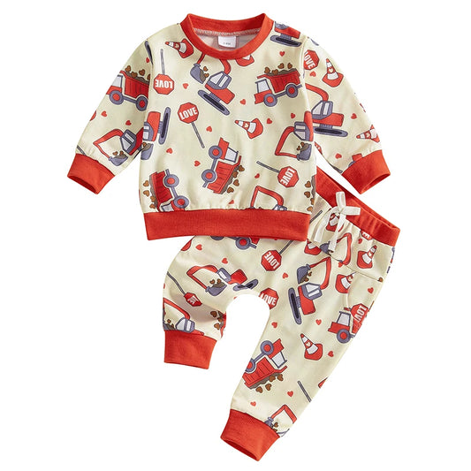 Toddler Valentine Outfit Set