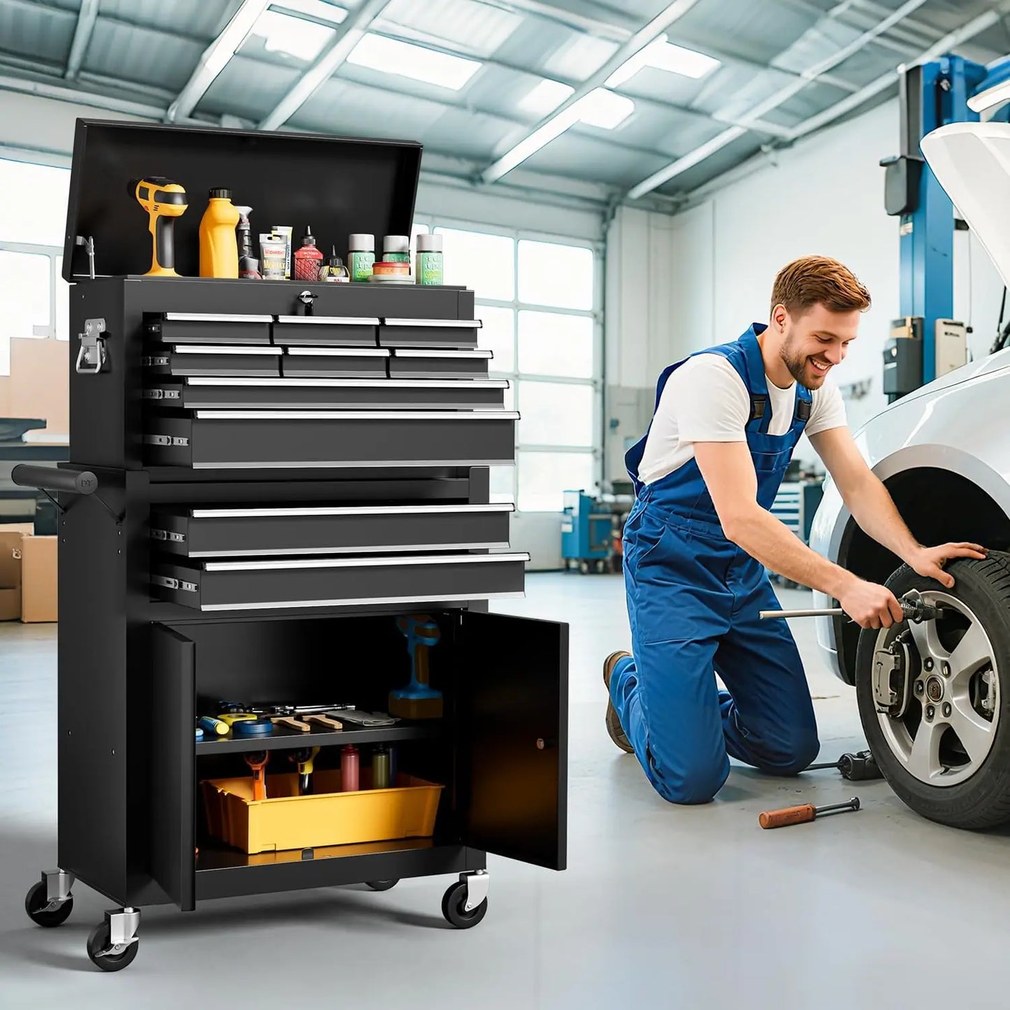 Rolling Tool Chest with Wheels