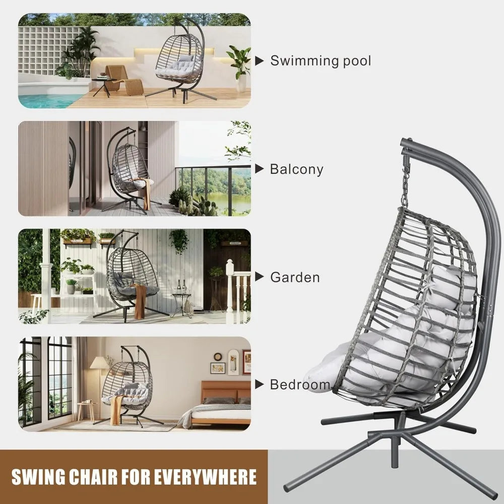 Patio Hammock Swing Chair with Cushion Loveseat